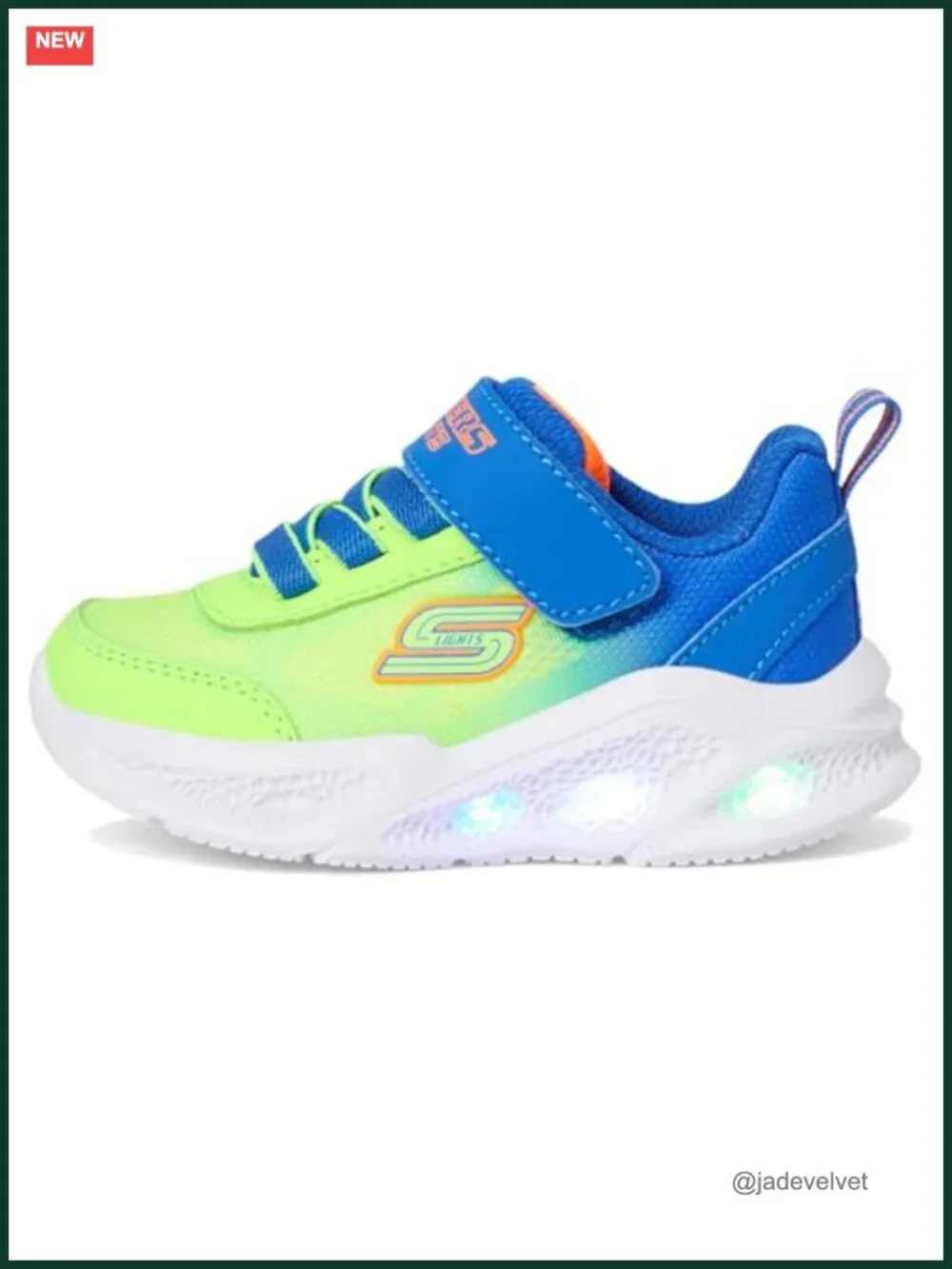 Boys Light-Up Adaptive Closure Sneakers Mesh Synthetic Athletic